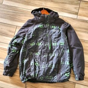 Mens Columbia Snowbiarding jacket with removable inner fleece jacket-L